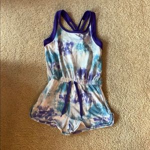Blue/Purple/White Romper